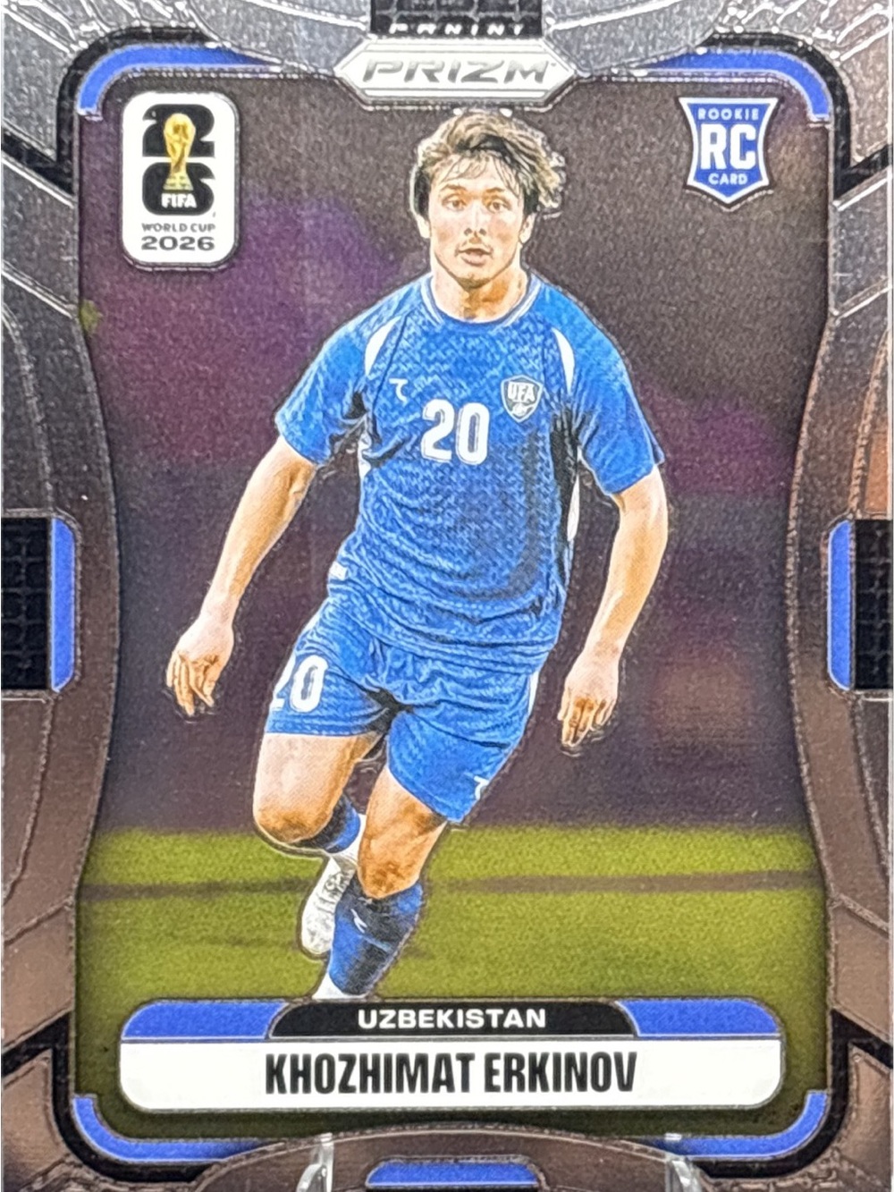 Panini Prizm Uzbekistan Khozhimat Erkinov Rookie Soccer Trading Card